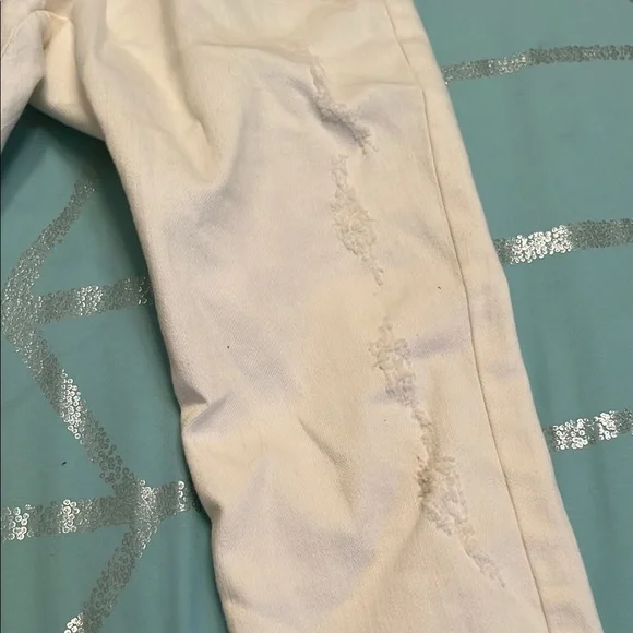 Ermanno Scervino White Skinny Jeans Distressed Style